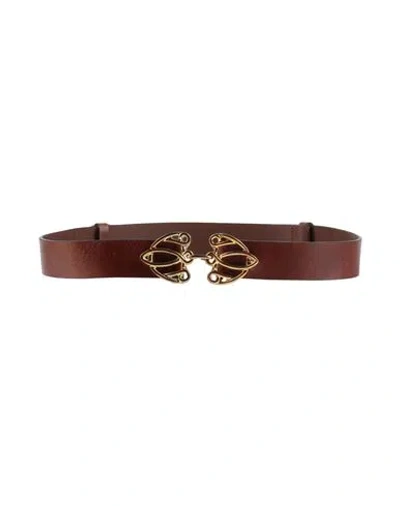 Ba&sh Ba & Sh Woman Belt Brown Size 32 Cow Leather