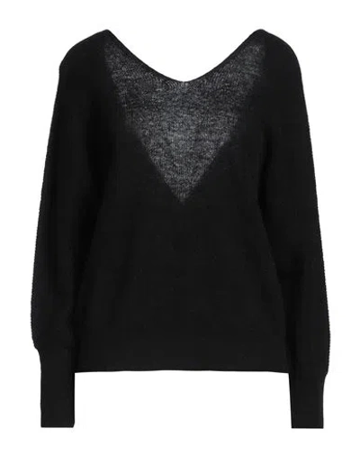 Ba&sh Ba & Sh Woman Sweater Black Size 3 Alpaca Wool, Polyamide In Black
