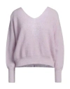 Ba&sh Ba & Sh Woman Sweater Mauve Size 2 Alpaca Wool, Polyamide In Purple