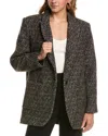 Ba&sh Wool-blend Coat In Grey