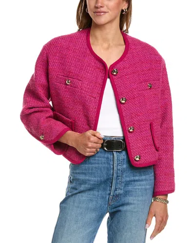 Ba&sh Wool-blend Jacket In Pink