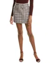 Ba&sh Wool-blend Mini Skirt In Multi