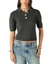 Ba&sh Ba & Sh Wool Rhinestone Button Sweater In Heather Grey