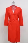 Ba&sh Ba & Sh Wrap Knee Length Dress In Red Viscose In Red