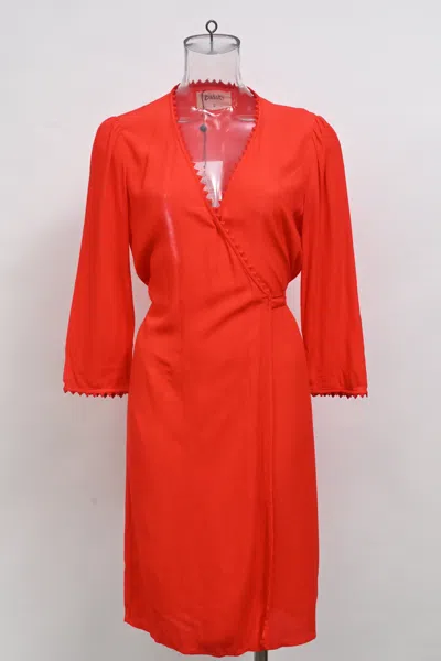 Ba&sh Ba & Sh Wrap Knee Length Dress In Red Viscose