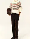 Ba&sh Faux Leather Tapered Pant In Brown In Brown