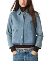 Ba&sh Bas & Sh Tiny Jacket In Blue Jeans