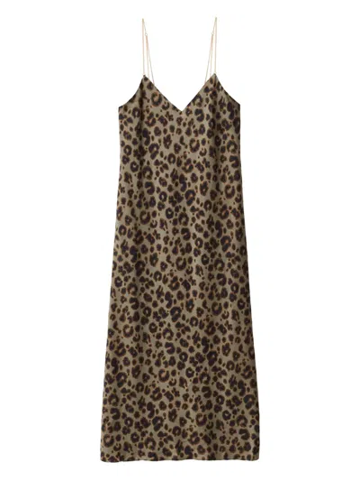 Ba&sh Biara Midi Dress In Khaki