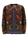 Ba&sh Multicolor Shirt With All-over Graphic Print In Black