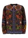 Ba&sh Multicolor Shirt With All-over Graphic Print In Black