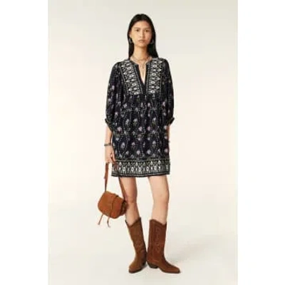 Ba&sh Balloon Sleeve Mini Dress In Black