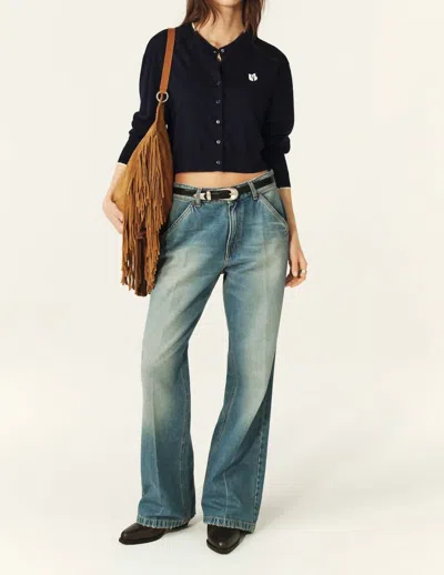 Ba&sh Branice Cardigan In Marine