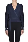 Ba&sh Braty Cardigan In Navy Blue