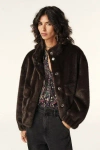 Ba&sh Ba & Sh Paros Faux Fur Coat In Brown