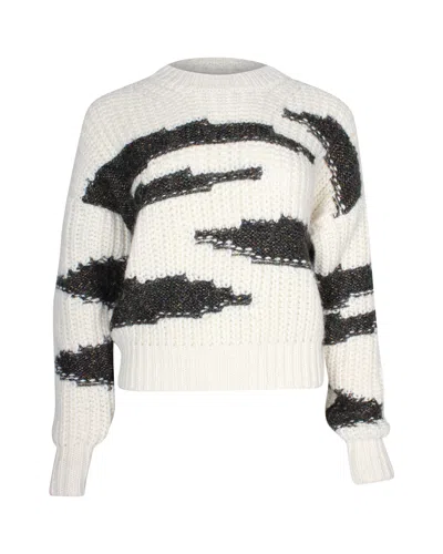 Ba&sh Cacilie Sweater In White Acrylic