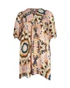 Ba&sh Cleo Printed Loose Shift Dress In Multicolor Polyester In Multi