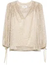 Ba&sh Curtis Blouse In Gold