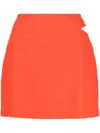Ba&sh Cut-out Detail Cotton Skirt In Orange