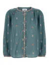 Ba&sh Daphne Embroidered Button-up Blouse