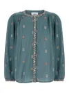Ba&sh Daphne Embroidered Button-up Blouse