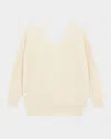 Ba&sh Elsy Backless Sweater In Ecru