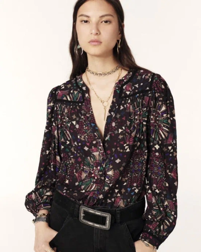 Ba&sh Faizae Long Sleeve Shirt Anthracite