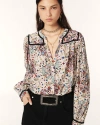 Ba&sh Faizae Long Sleeve Shirt Beige In Neturals
