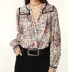 Ba&sh Faizae Long Sleeve Shirt Beige In Beige