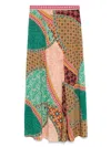 Ba&sh Fancy Skirt Multico In Yellow