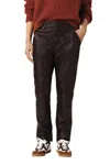 Ba&sh Faux Leather Tapered Pant In Brown In Brown