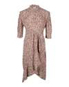 Ba&sh Floral Midi Dress In Multicolor Viscose In Multi