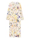 Ba&sh Floria Beige Print Dress Mu In Neutrals