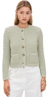 Ba&sh Gaspard Cardigan Sauge In Sauge