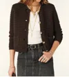 Ba&sh Gaspard Long Sleeve Knit Cardigan In Brown