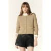 Ba&sh Guspa Cardigan In Sable In Gold