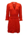 Ba&sh Grenadine Lady Dress In Red Viscose In Red