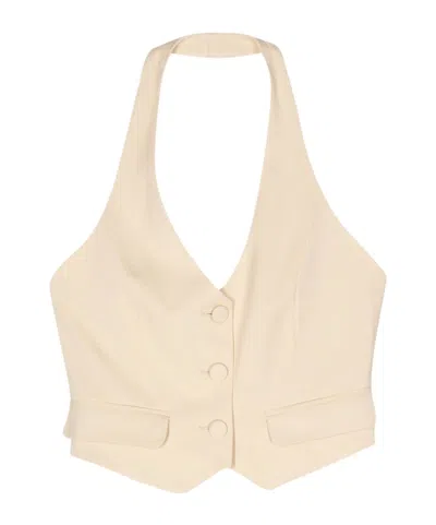 Ba&sh Hanging Neck Vest In Nude