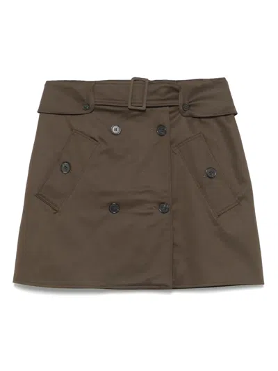 Ba&sh Janae Mini Skirt In Green