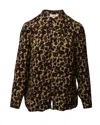 Ba&sh Leopard Print Long Sleeved Blouse In Multicolor Viscose In Multi