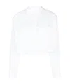 Ba&sh Long-sleeve Cropped Shirt In White