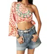 Ba&sh Lucia Asymmetric Top In Pink