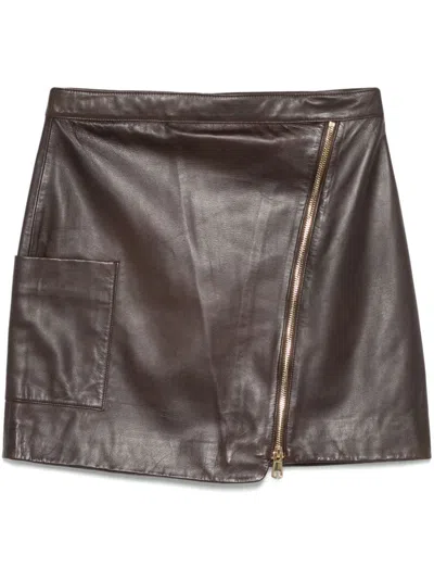Ba&sh Mala Mini Skirt In Brown