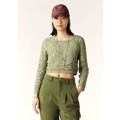 Ba&sh Marc Cardigan In Khaki