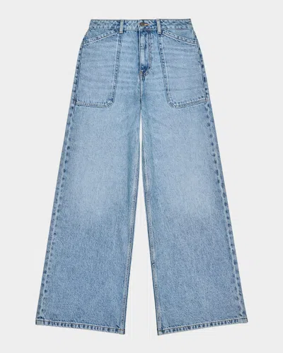 Ba&sh Jeans Mit Weitem Bein In Lightusedblue