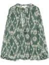 Ba&sh Menaelle Blouse In Green
