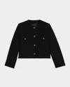 Ba&sh Meredith Bouclé Jacket In Black