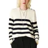Ba&sh Milo Womens Wool Blend Crewneck Pullover Sweater In White