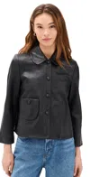 Ba&sh Mylos Jacket Noir In Noir