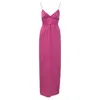 Ba&sh Rixelle Long Backless Maxi Dress In Pink Polyester In Pink