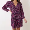 Ba&sh Sola Sequin-embellished Draped Minidress In Purple